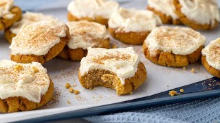 Keto Pumpkin Cookies [with Cream Cheese Icing]