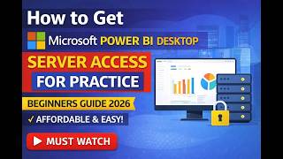 How to Get Microsoft Power BI Desktop Server Access for Practice|BeginnersGuide#server #powerbi #yt