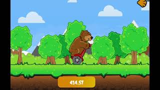 Bear on a scooter second highest score in the world