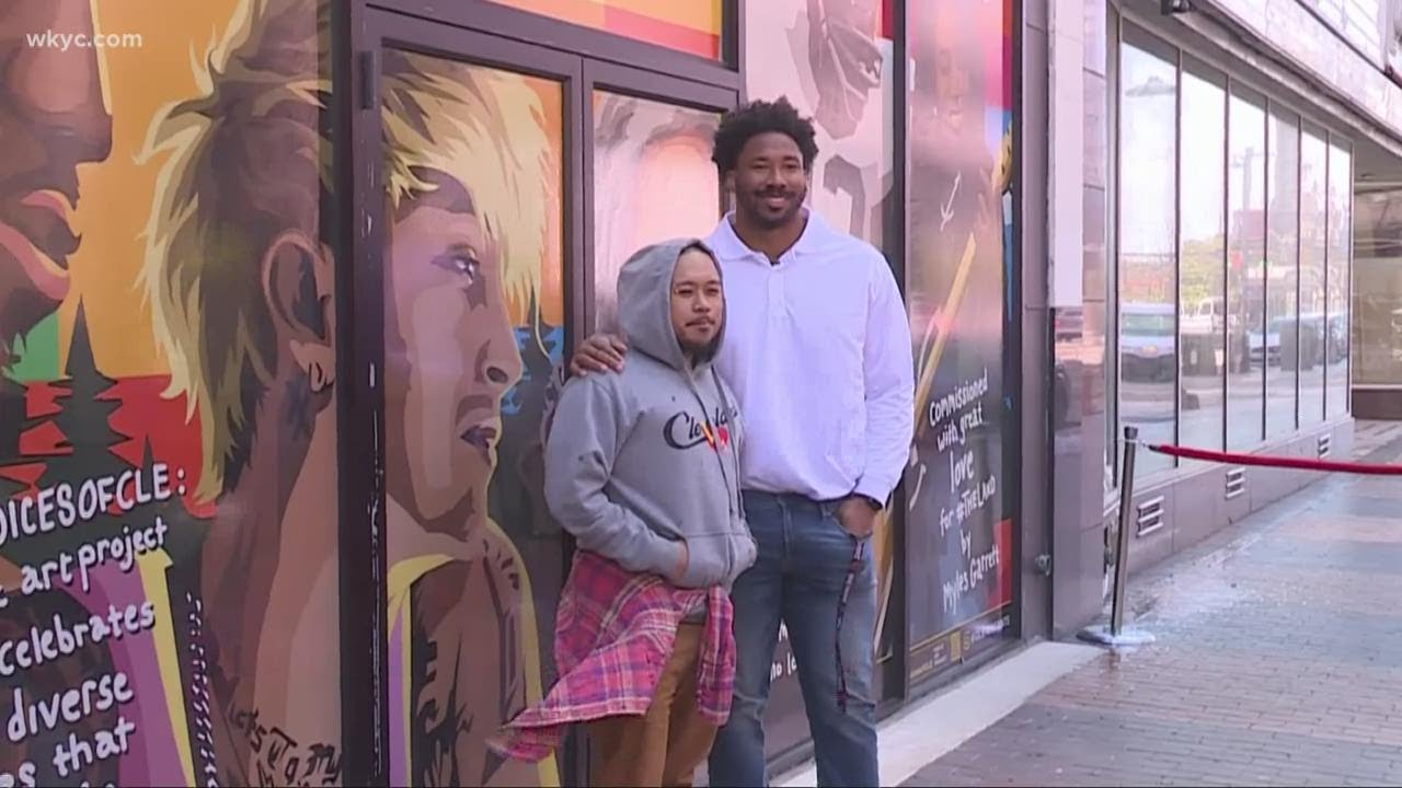 Mural commissioned by Browns All-Pro Myles Garrett unveiled
