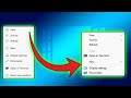 How to get the OLD context menu in windows 11
