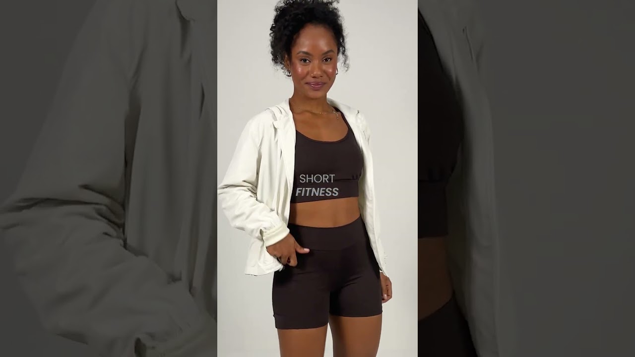Short Legging Fitness Compression Preto Zee Rucci - Conforto e