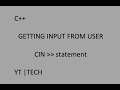 Getting input in c++