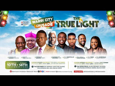 WARRI CITY CRUSADE 2025 THE TRUE LIGHT DAY 1 EVANG KESIENA ESIRI 