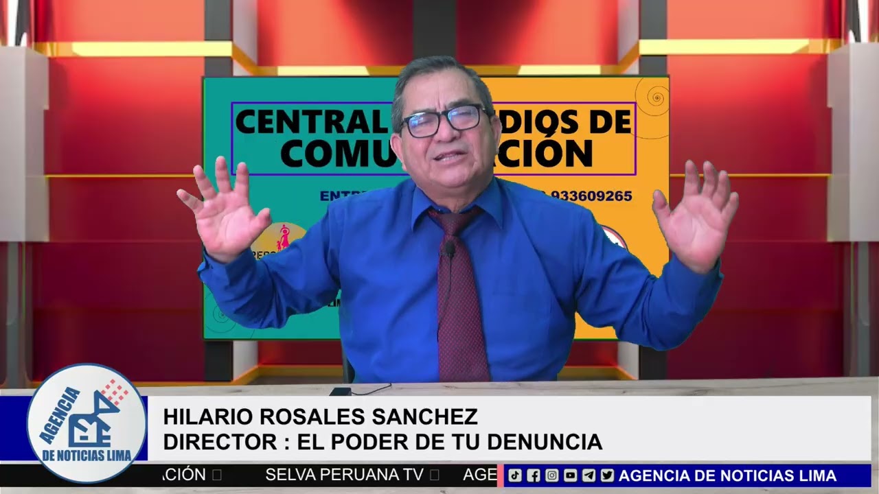 Hilario Rosales Sánchez en la Central de Medios de Comunicación