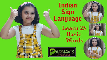 Indian Sign Language | BASIC 25 WORDS | PART-1 |Beginners Sign Language |