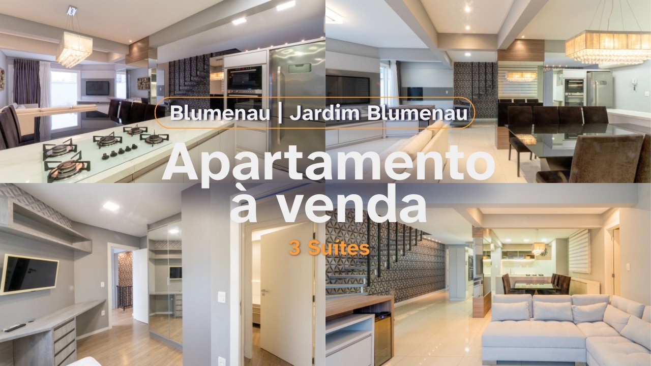 Apartamento à venda com 3 suítes, 252m² no bairro Jardim Blumenau em Blumenau/SC