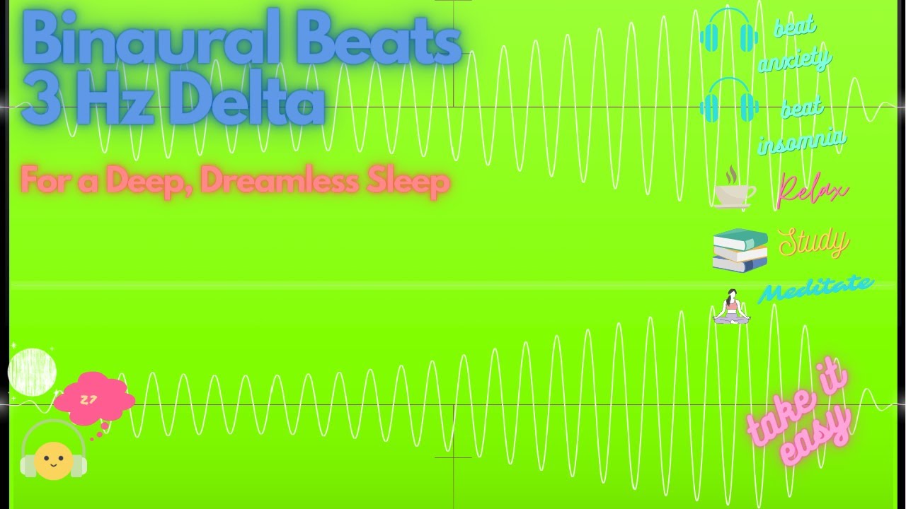 Binaural Beats 3Hz Delta- For a Deep, Dreamless Sleep