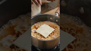 The Creamiest Samyang Noodles Ever 🤤🍜 #cooking #food #recipe
