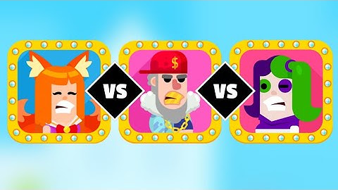 Bowmasters Gameplay Of Kitsune, "Lil Dumb" Jeremy & Bad Girl