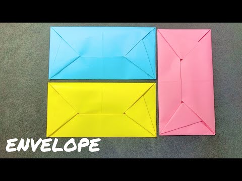 How to fold a simple envelope / Hướng dẫn gấp phong bì đơn giản | OrigamiCraft.
