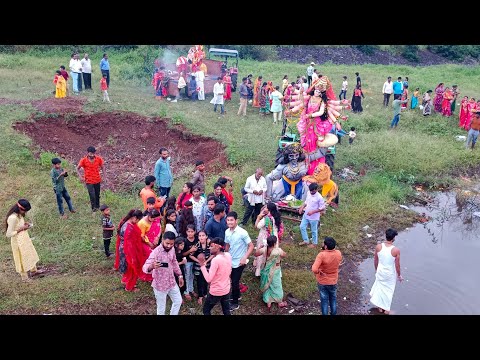 आज विदा ले चली मां भवानी सोंग भाव विभोर हुए मां के भक्त मां को दी विदाई