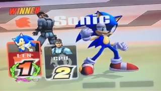 Sonic The Hedgehog VS Solid Snake In SSBB