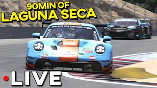 New LMU GT3 Driver On the Track Learning in Multiclass - ELMS Laguna Seca