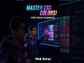 How to Add Colors In CSS | CSS Colors Explained in 60 seconds | #coding #html #css #shorts