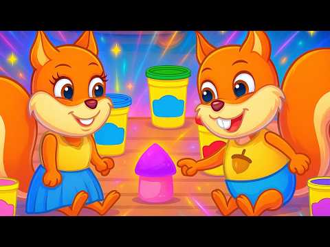 Bridie Squirrel in English - A COLORFUL MESS - Cartoon for Kids 4K