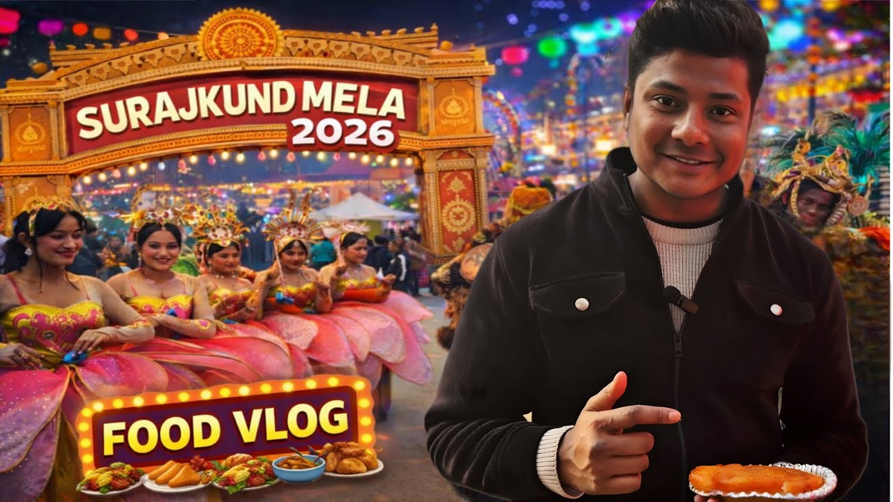 Surajkund Mela 2026 😍 | Food, Stalls, Street Shows & Carnival 🎡 (Full Vlog)