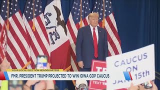 Former President Trump Projected To Win Iowa GOP Caucus