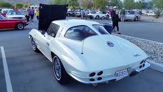 Famous 1963 Chevrolet Corvette Split Window Restored White Red 63 Chevy Vette Coupe SOLD at Auction $84,000 Net Worth