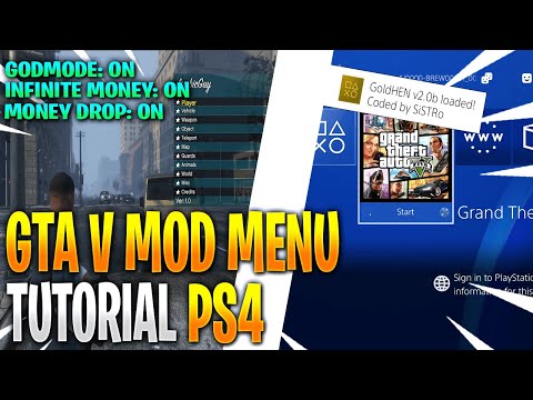 How To Get A MOD MENU On GTA V On PS4 (9.00 Or Lower)