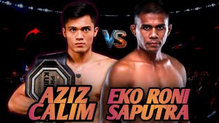 Download Lagu NGERI🔥 AZIZ CALIM VS EKO RONI SAPUTRA !! LEGENDA ONE CHAMPIONSHIP TURUN TANGAN REBUT SABUK AZIZ‼️ MP3