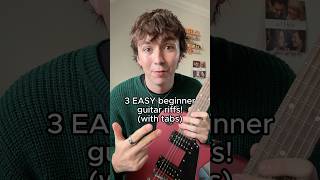 3 easy beginner guitar riffs for new guitarists with tabs! #guitarriff #guitartabs