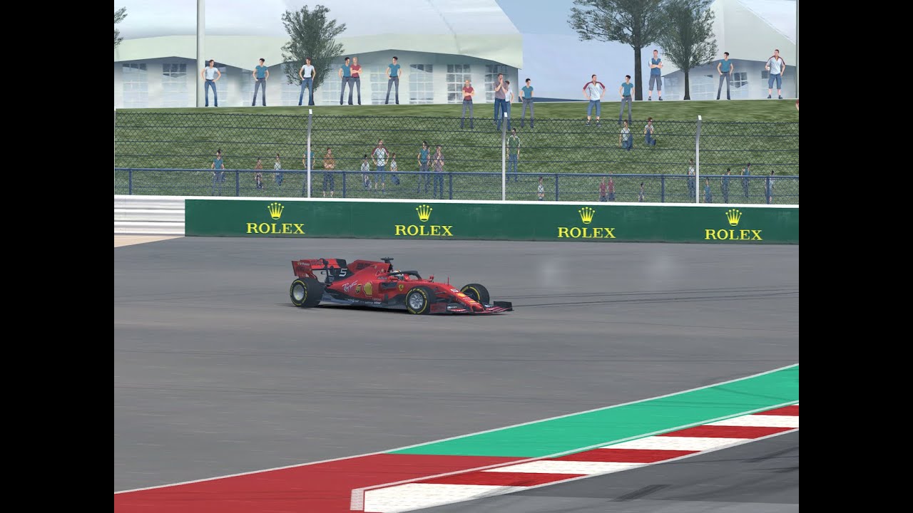 Chaos at Austin!!! SF90 Vettel's Ferrari at Austin Circuit of the Americas