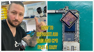 MASTERWORK - HOW TO SEPARATE iPHONE 7 A10 RAM AND CPU FAST AND EASY - RAM REPLACE - RAM REBALL