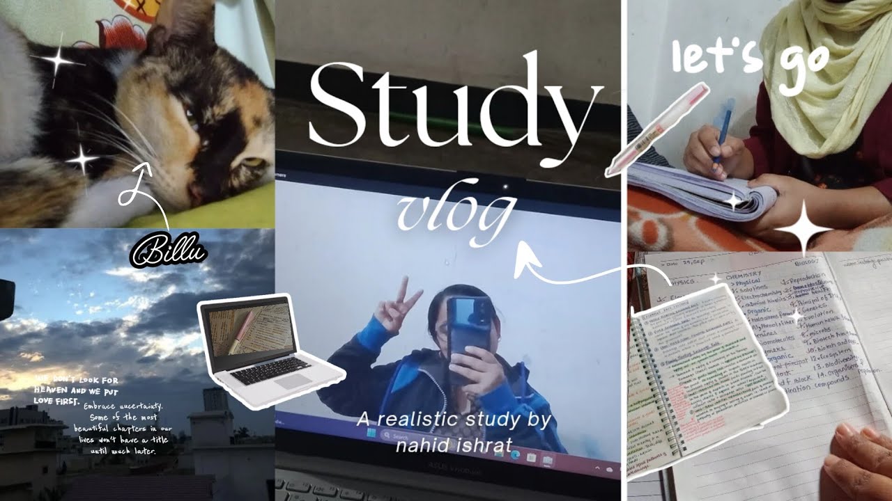 STUDY VLOG 🌻📚✏ ||✨ Study on a cozyday✨|| syllabus update ..... 