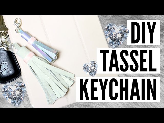 How to Make Yarn Tassel Keychains for Back-to-School