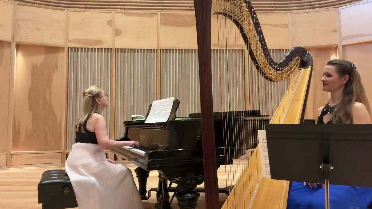 Merry Go Round Of Life arranged for harp and piano, performed by "Keys to My Harp" duet, Reno, NV