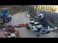 Come accendere la moto a strappo + cazzeggio enduro motard