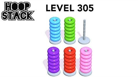 Hoop Stack Level 305 | Puzzle Game  | Complete Level