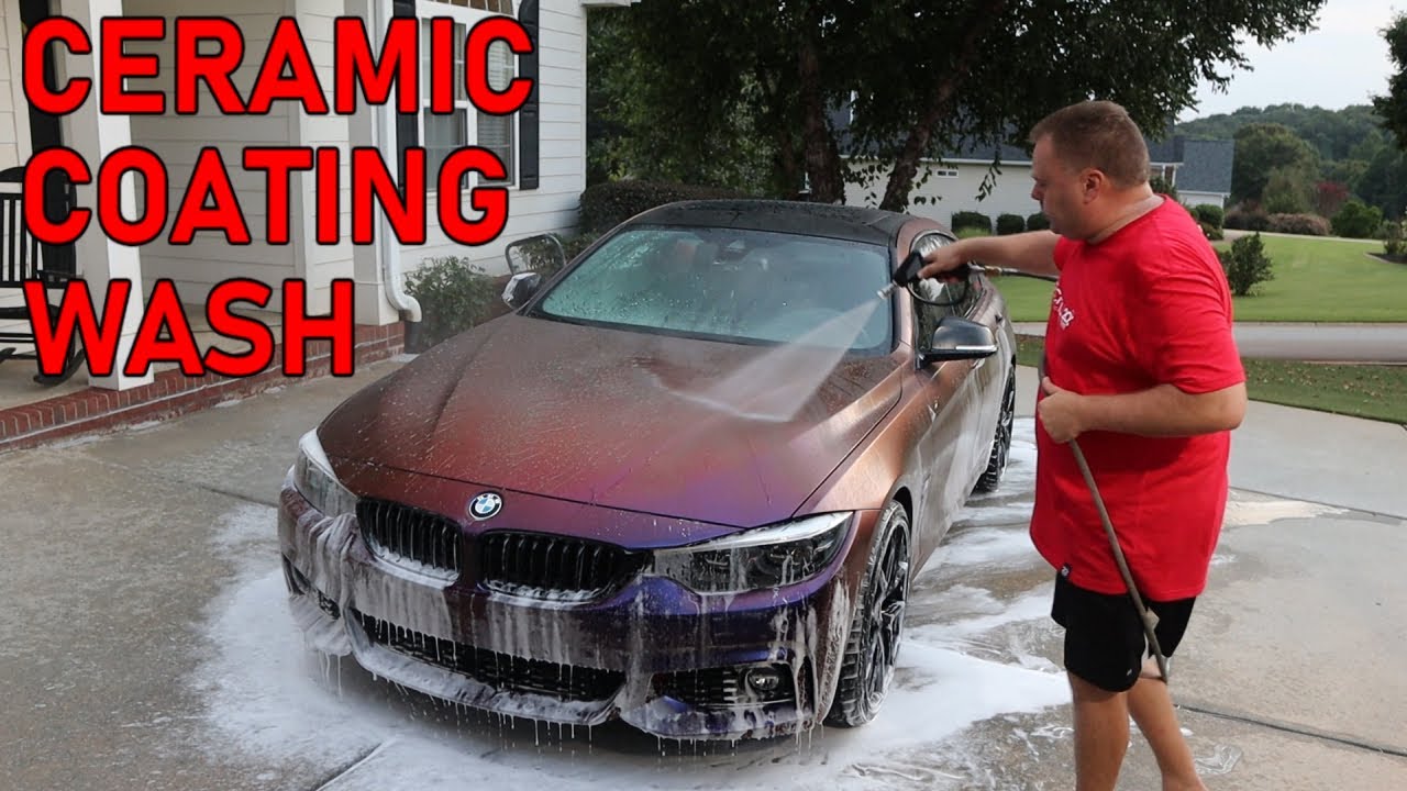 Washing Ceramic Coated Car