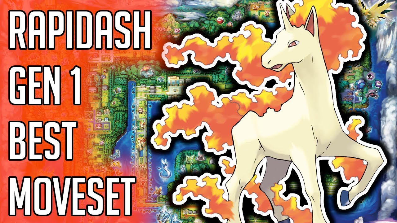 Rapidash Gen 1 Best Moveset Rapidash Best Moveset Moves Pokemon Red
