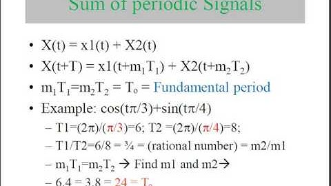 classification of signals part1