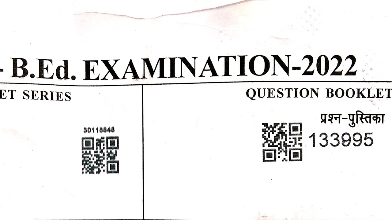 CET Bihar Bed exam 2022 Solution