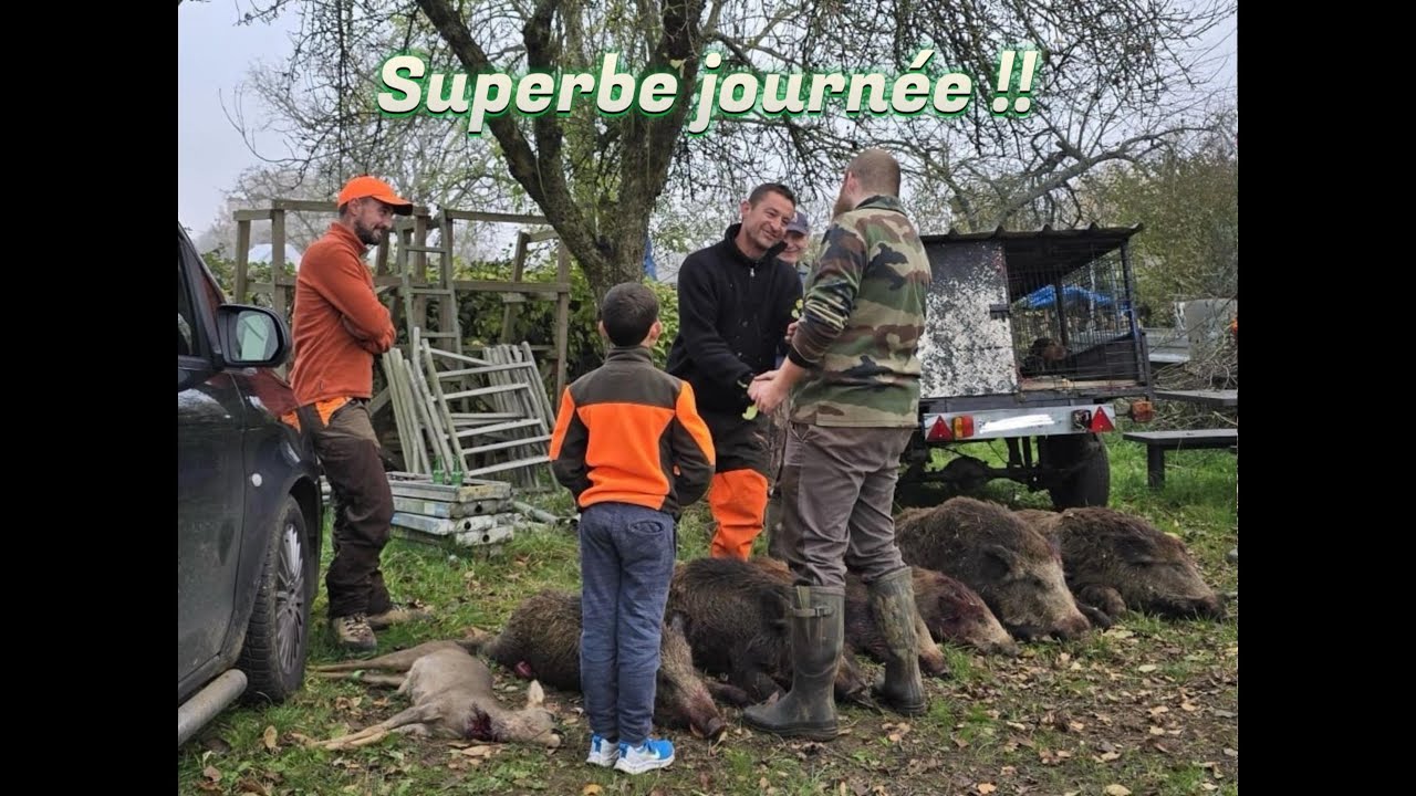 Superbe poste en battue ! Tir de deux sangliers et un chevreuil [Battue Grand Gibier / Ep 1]