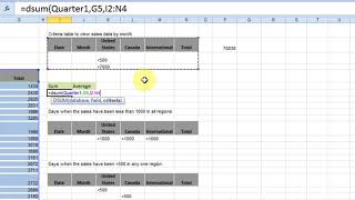 advanced filter using DSUM