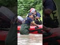 Dallas Fire-Rescue firefighters rescue two men trapped by flood waters