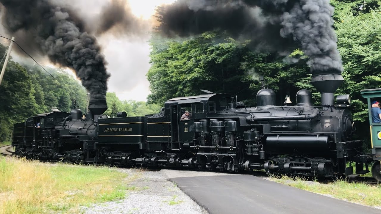 Cass Scenic Railroad: Shays in the West Virginia Mountains 8-7-2021