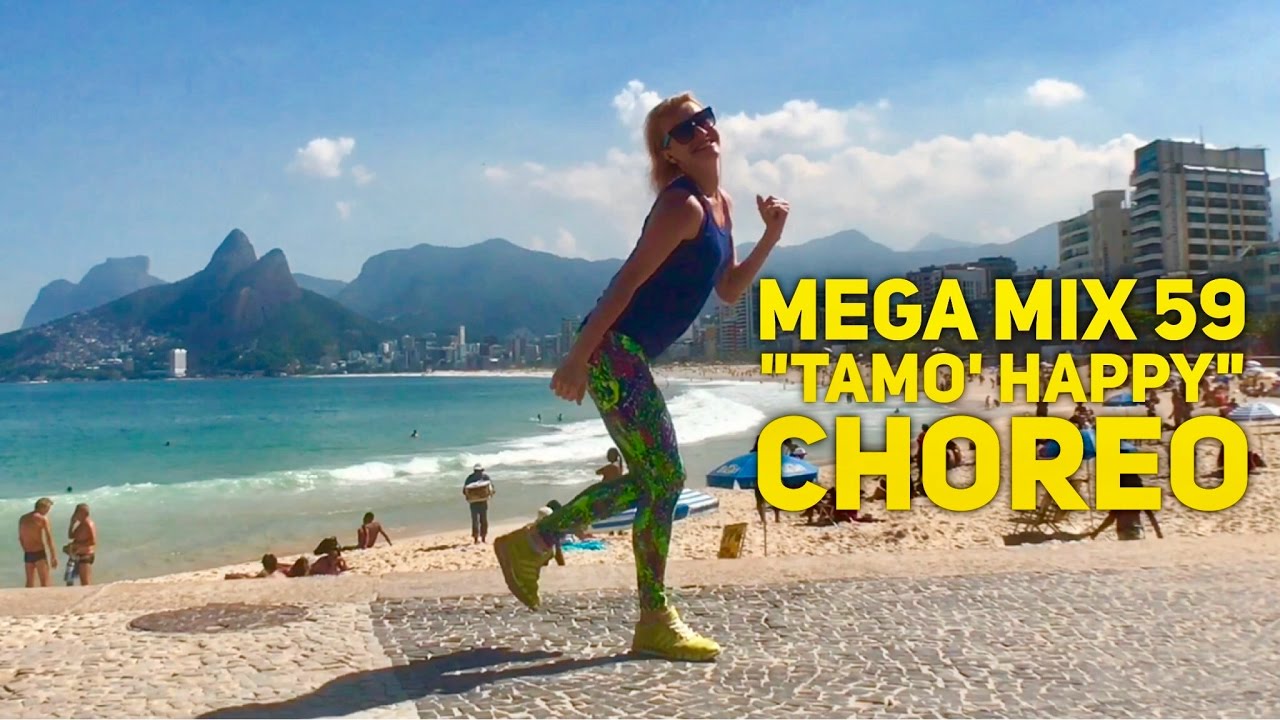Mega Mix 59 "Tamo' Happy" Merengue Choreo Ipanema Beach Rio De Janeiro