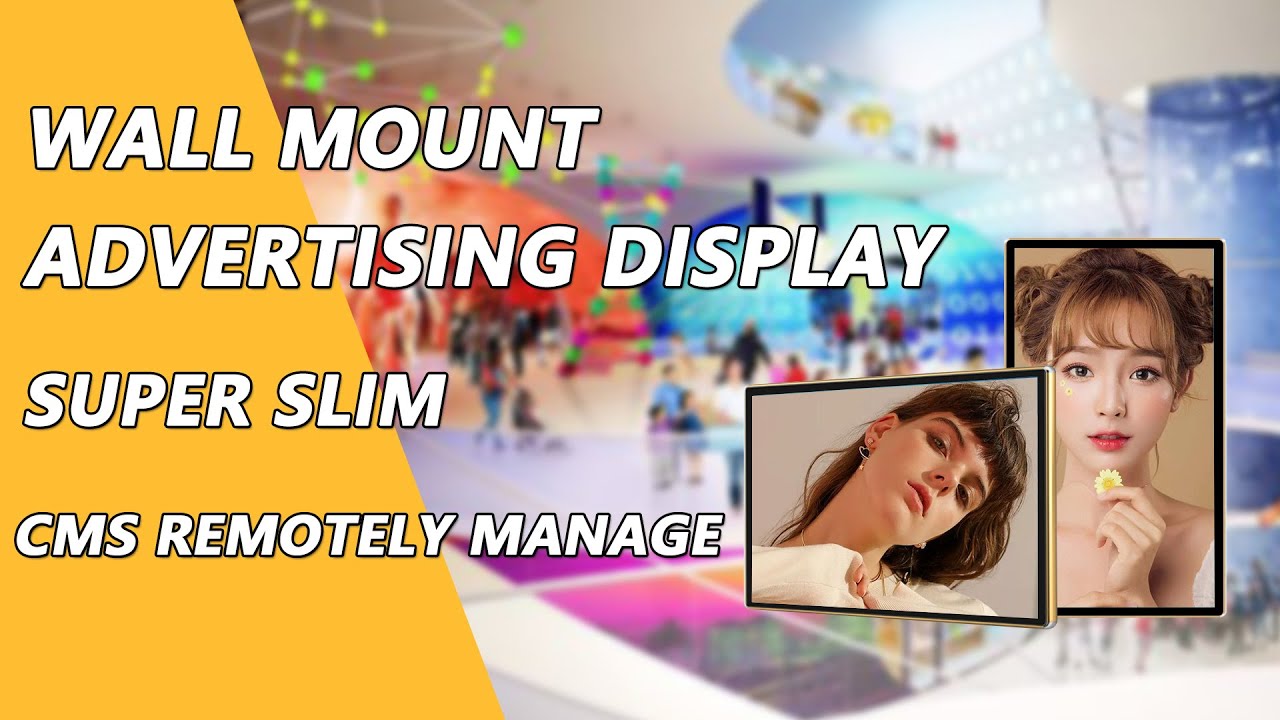 Narrow Bezel wall mount LCD display