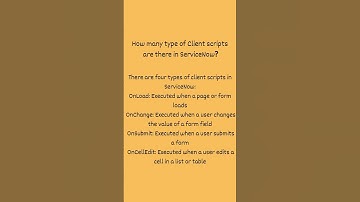 ServiceNow Interview Questions | Client Script #servicenow #servicenowjobs #servicenowtraining #job