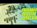 Probando mi nuevo detector quest x10 (buscando tesoros en la playa)