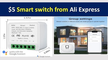 wifi smart switch from ali express google assistant and alexa enabled