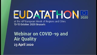 EU Datathon 2020 - Webinar on COVID-19 and air quality