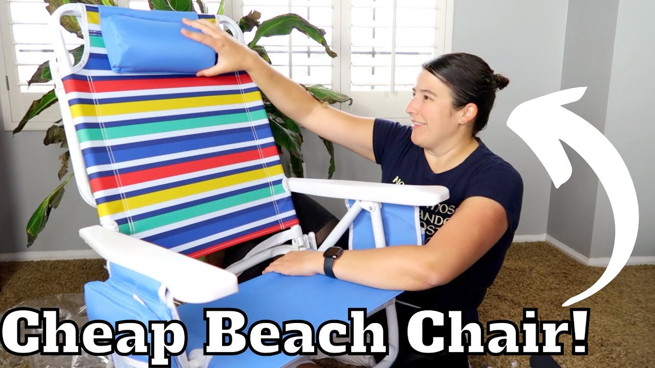 Unboxing Rainbow Beach Chair | Cheap Camping Gear