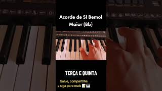 Como fazer o acorde de SI Bemol Maior #piano