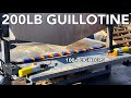 Guillotine vs Lighters In Slow Motion